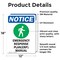 Signmission Emergency Response Sign With Symbol, 12 in W x Rectangle, Vinyl Decal OS-2PACK-NS-D-1218-V-11895 - alternate 4
